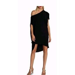 NWT Trina Turk XS One Shoulder Dress Asymmetrical Mini  Recycled Polyester